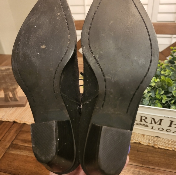 Vintage leather boots with fringe - Picture 11 of 14